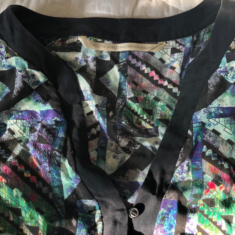Silk tunic dress, Cynthia Vincent